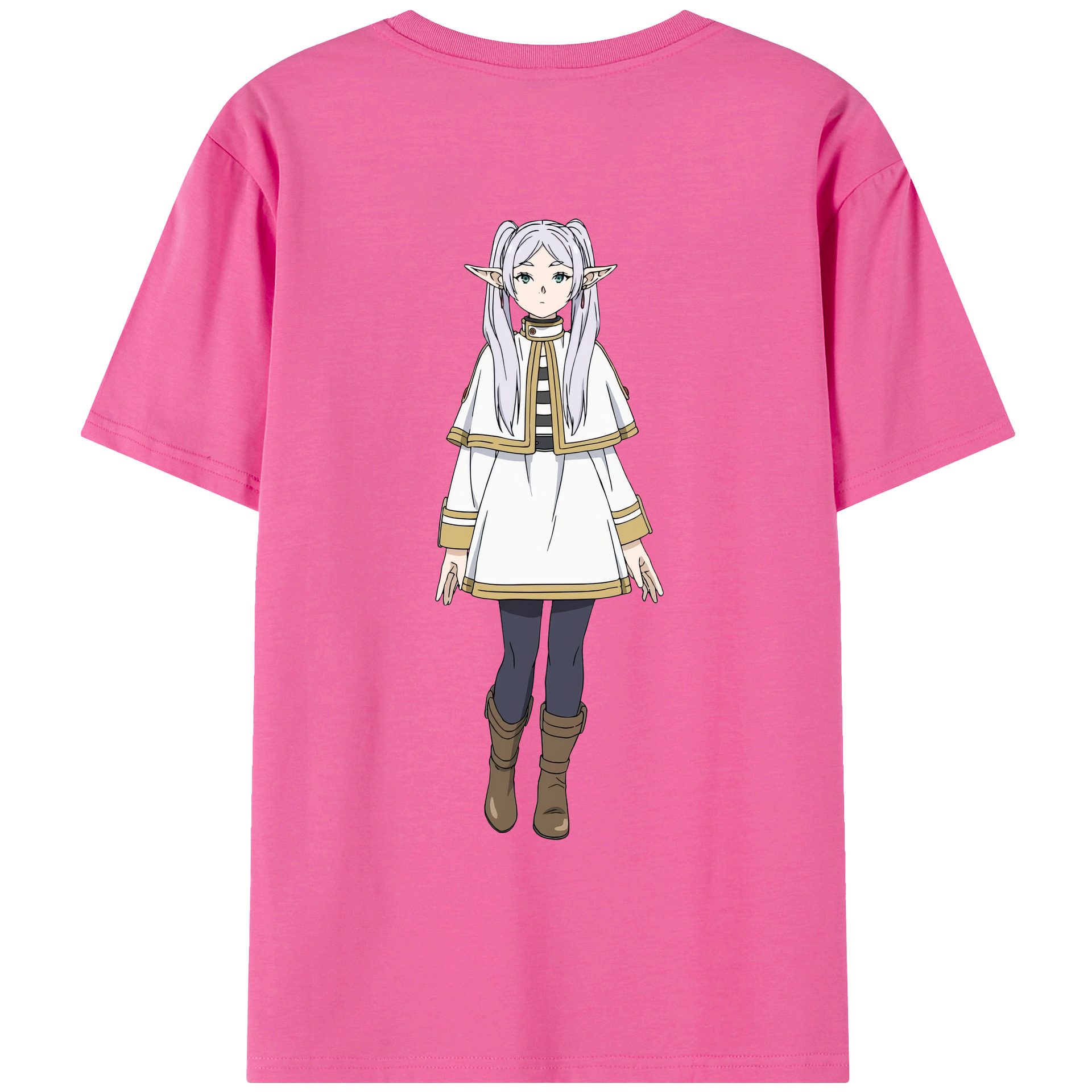（画像用） 葬送のフリーレン Frieren レディース半袖Tシャツ(バックプリント)